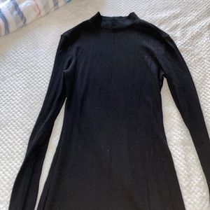 Long sleeve black dress